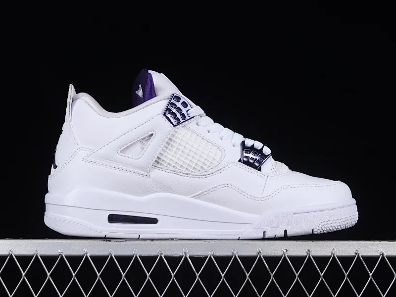 All categories Air Jordan Jordan series basketball shoes Air Jordan 4 OG version Air Jordan 4 "Court Purple" AJ4 Joe 4 white and purple full head layer CT8527-115